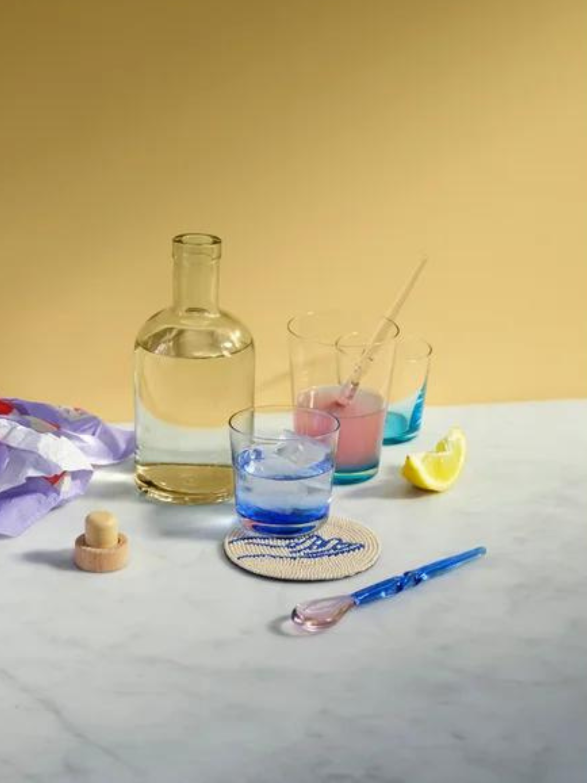 Broste Swirly Teaspoon Blue/Pink