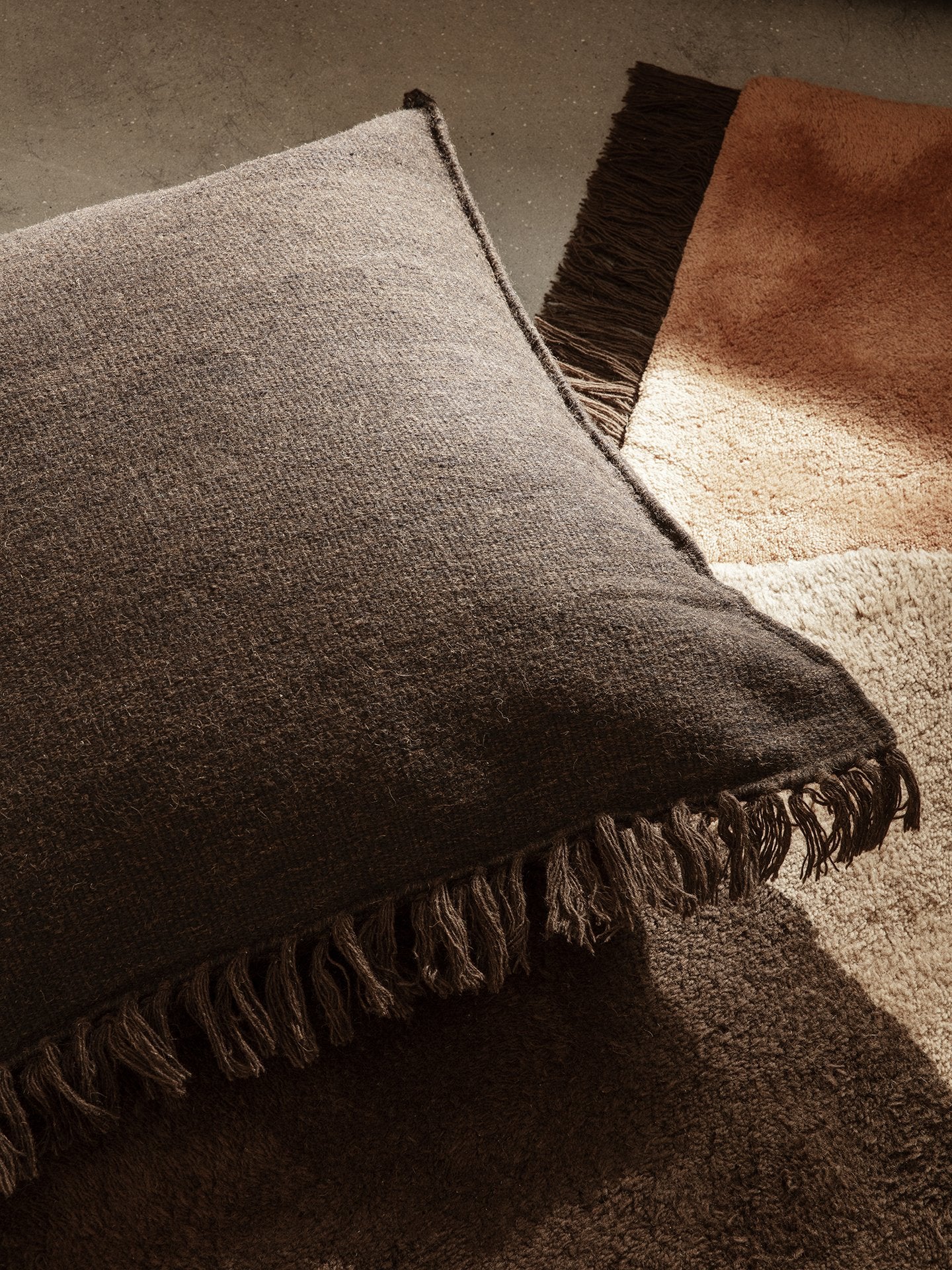 Kelim Fringe Cushion - Large