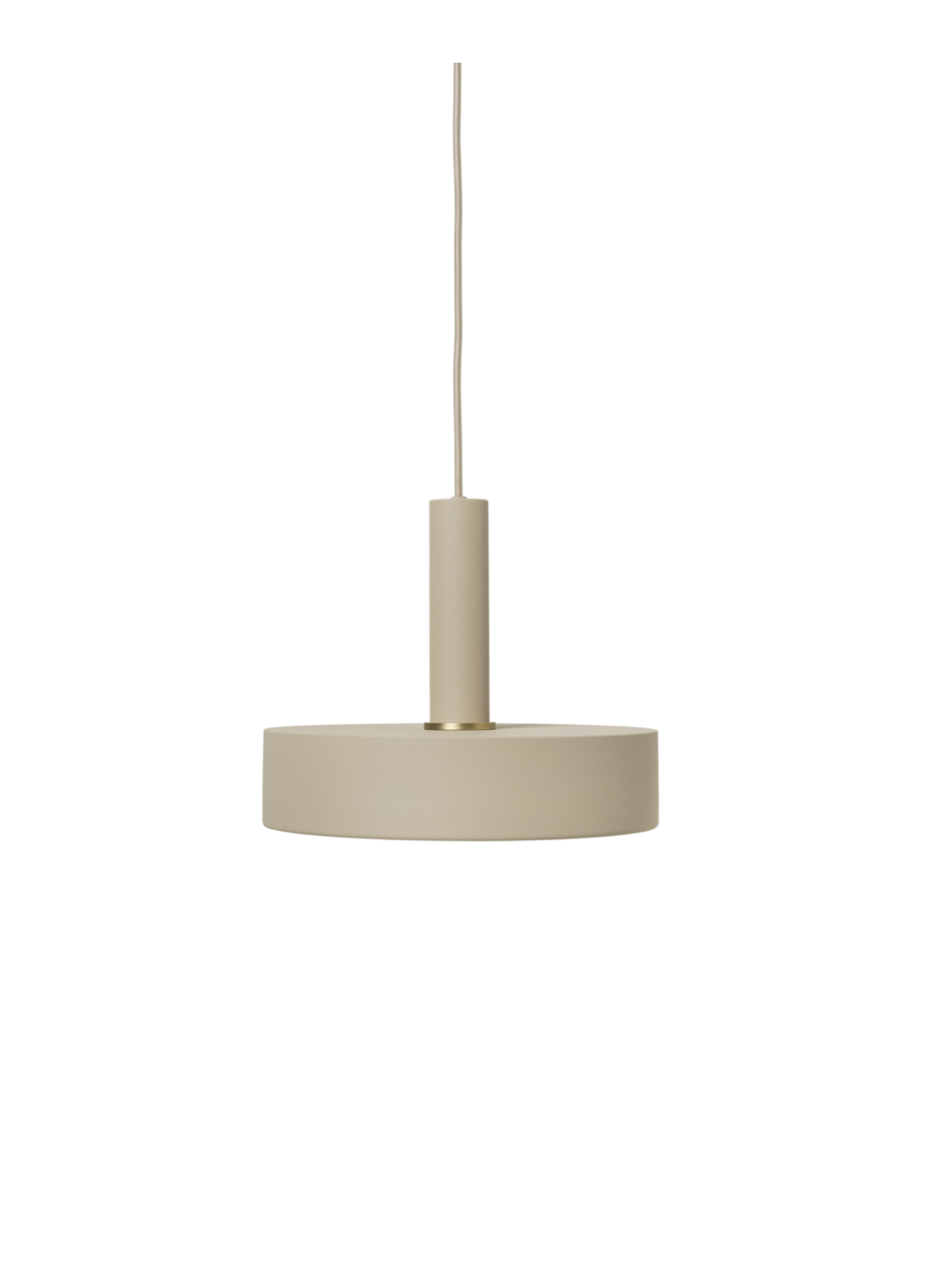 Record Shade with Socket Pendant High - Cashmere