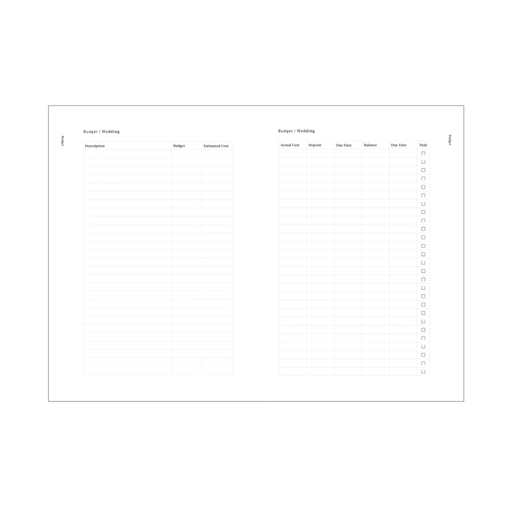 Wedding Planner Black