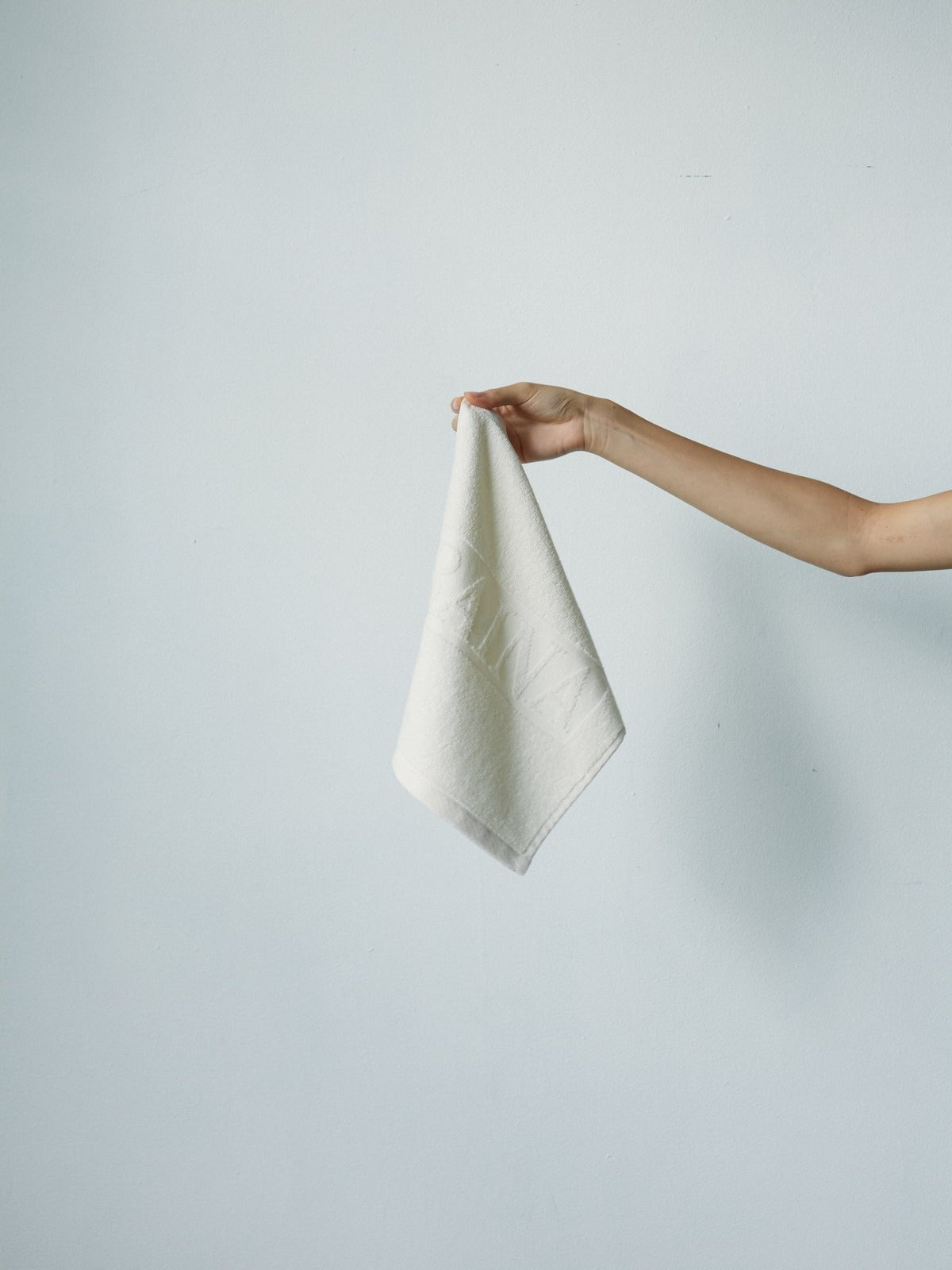 Agnes Organic Cotton Face Cloth - Ivory