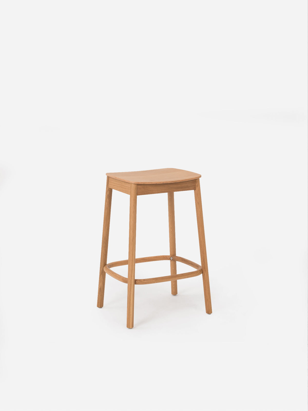 Radial Stool Oak