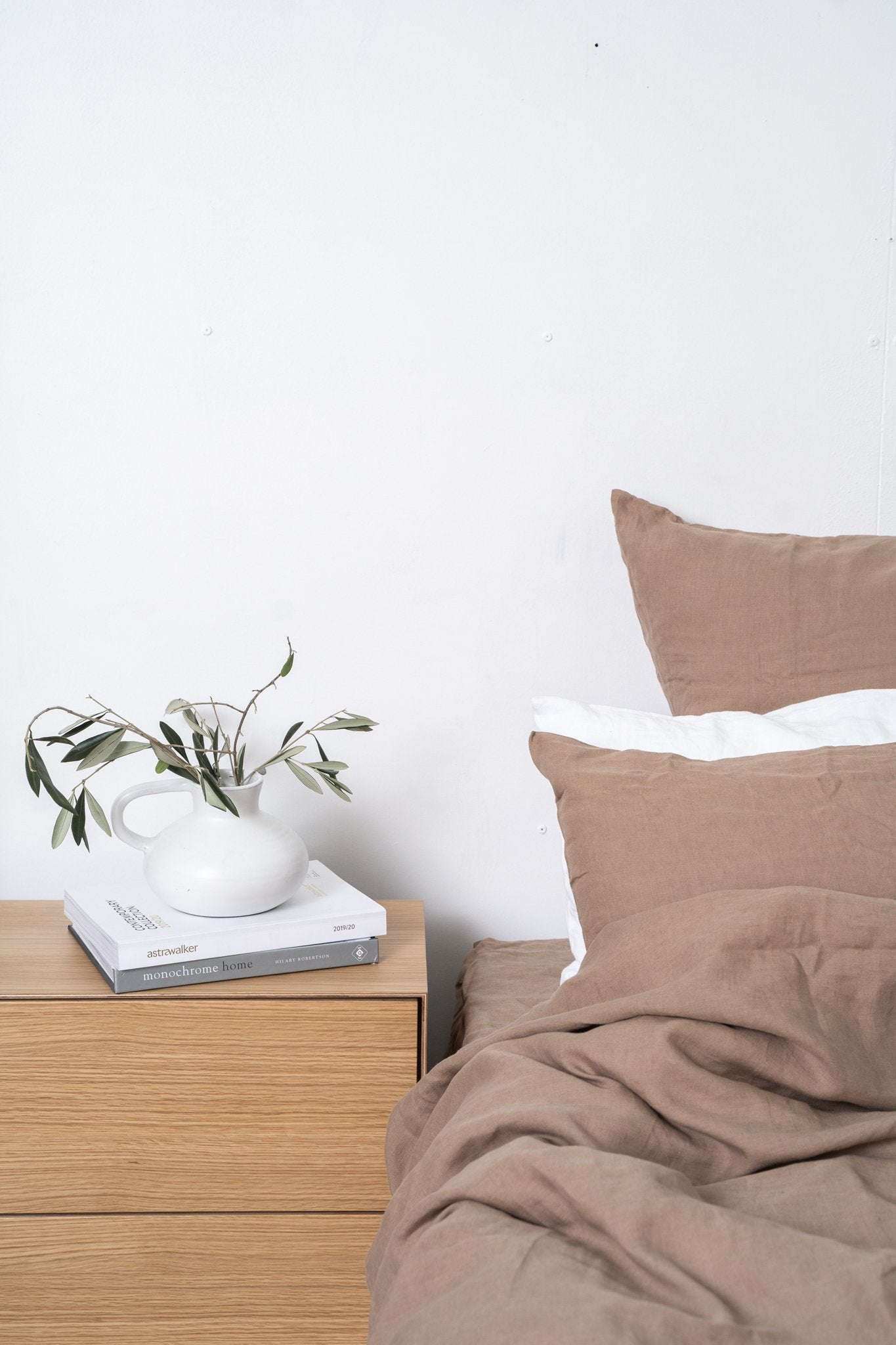 Linen Duvet Cover - Mocha - King