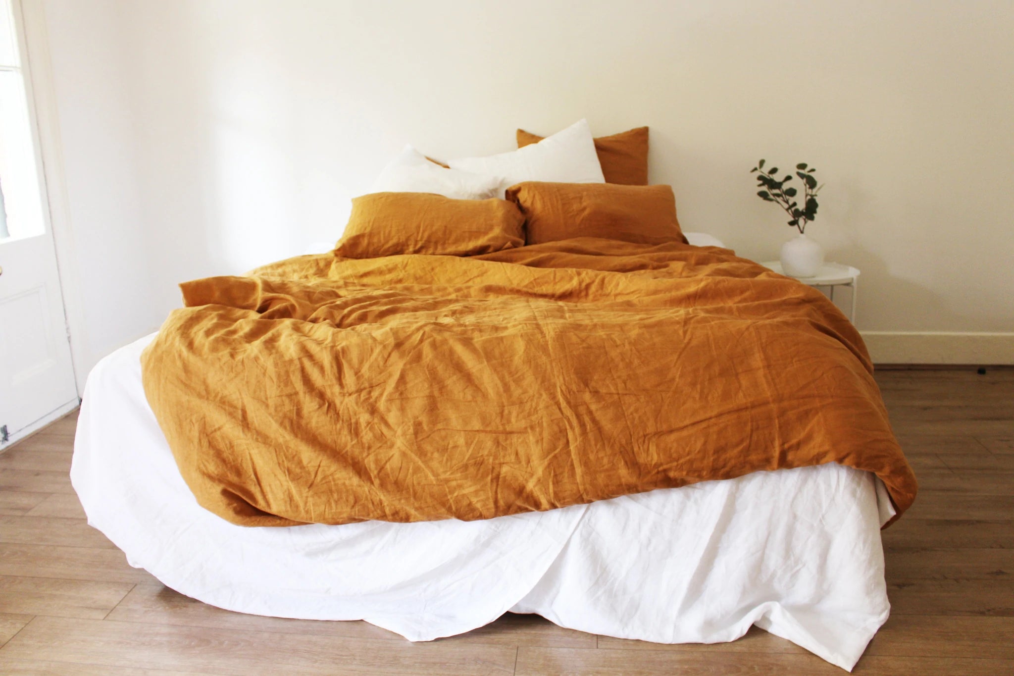 Linen Duvet Cover - Terracotta - Queen