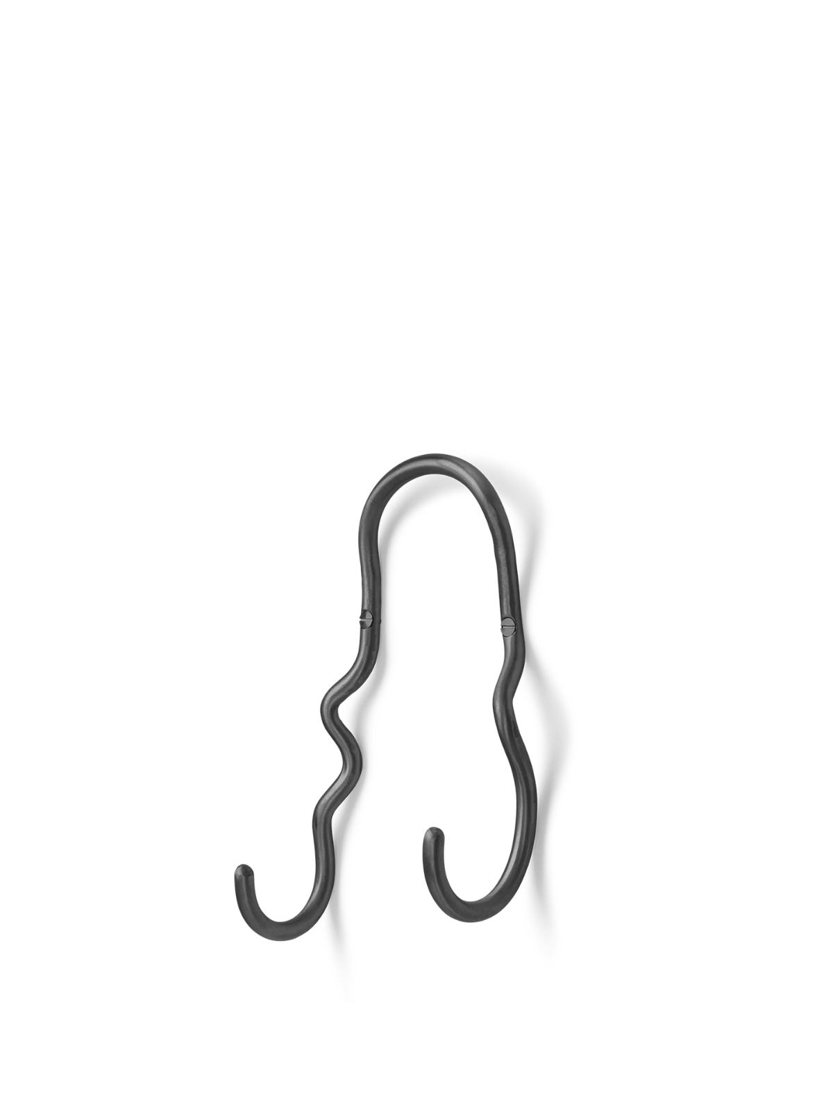 Curvature Double Hook - Black Brass