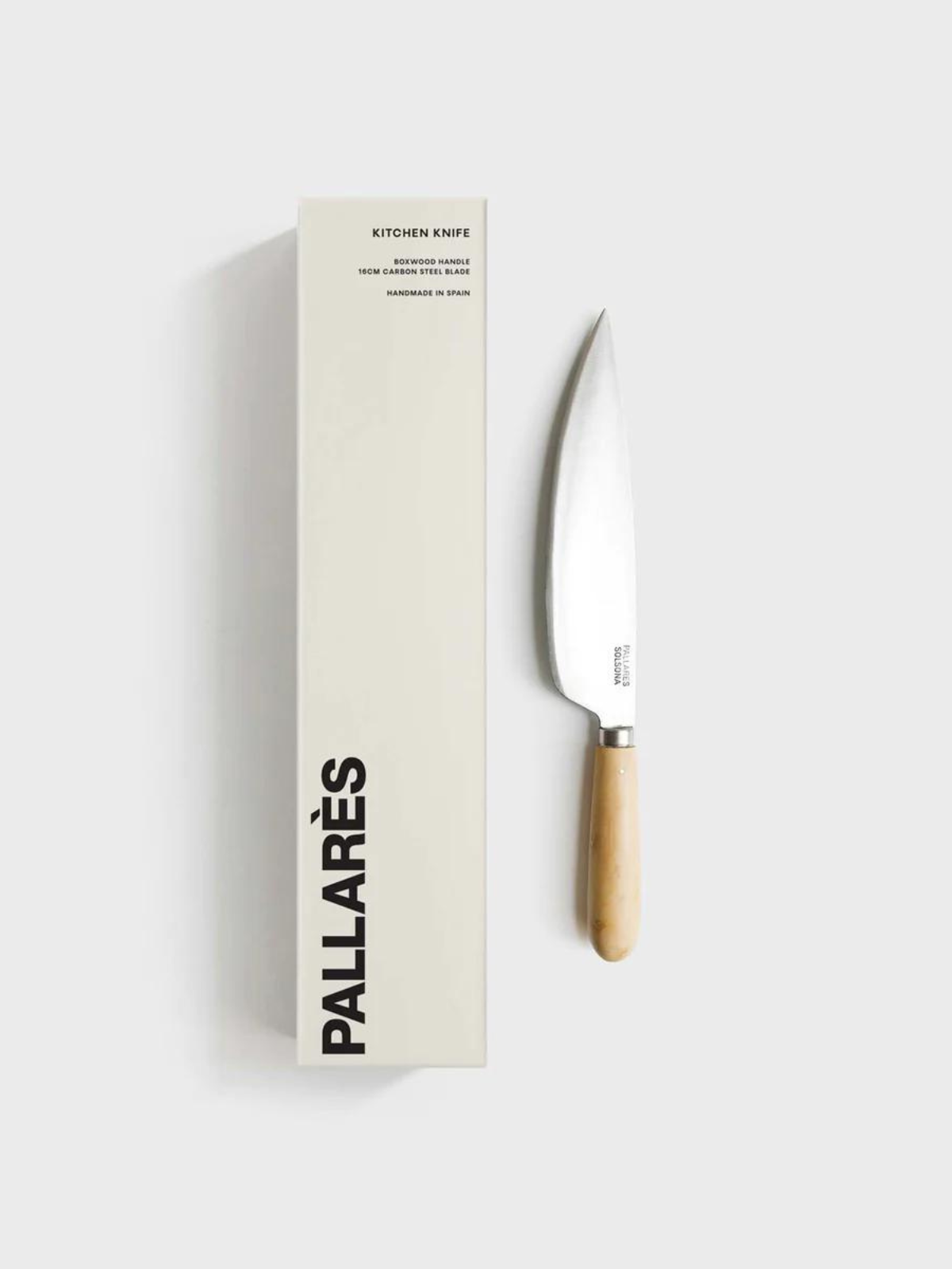 Pallarès Box Wood 16cm Carbon Steel