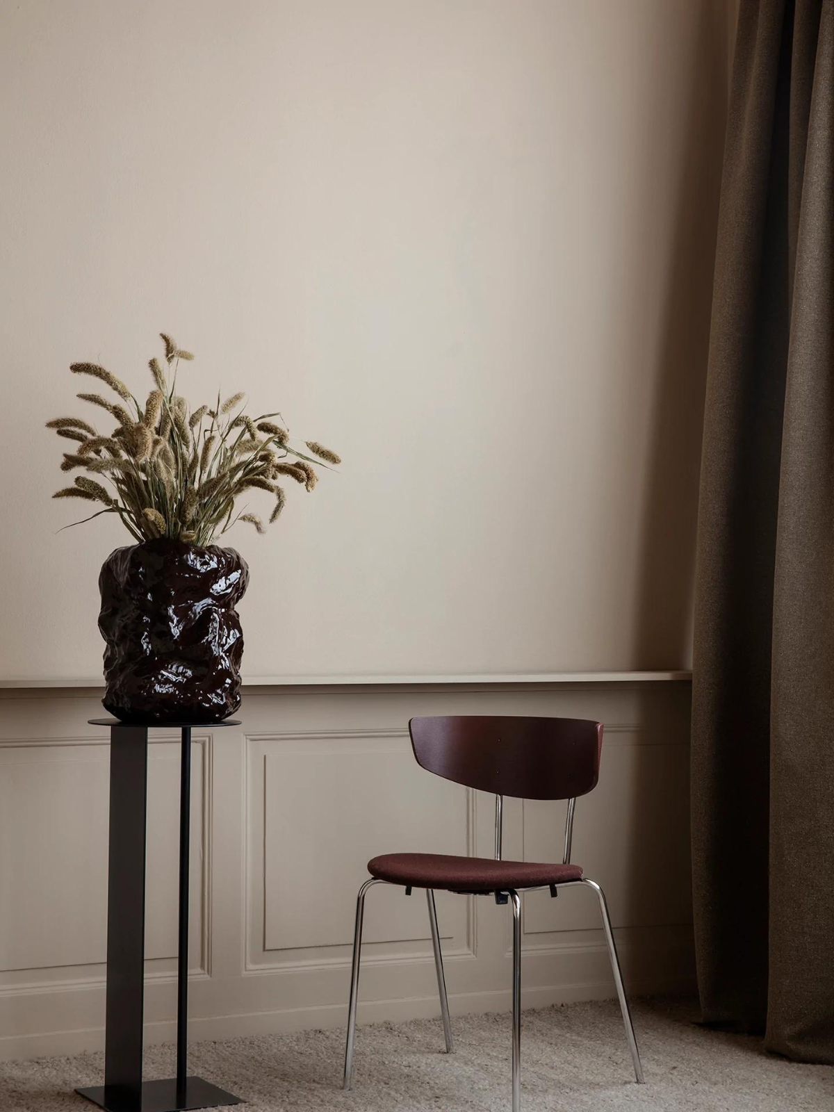Tuck Vase - Red Brown