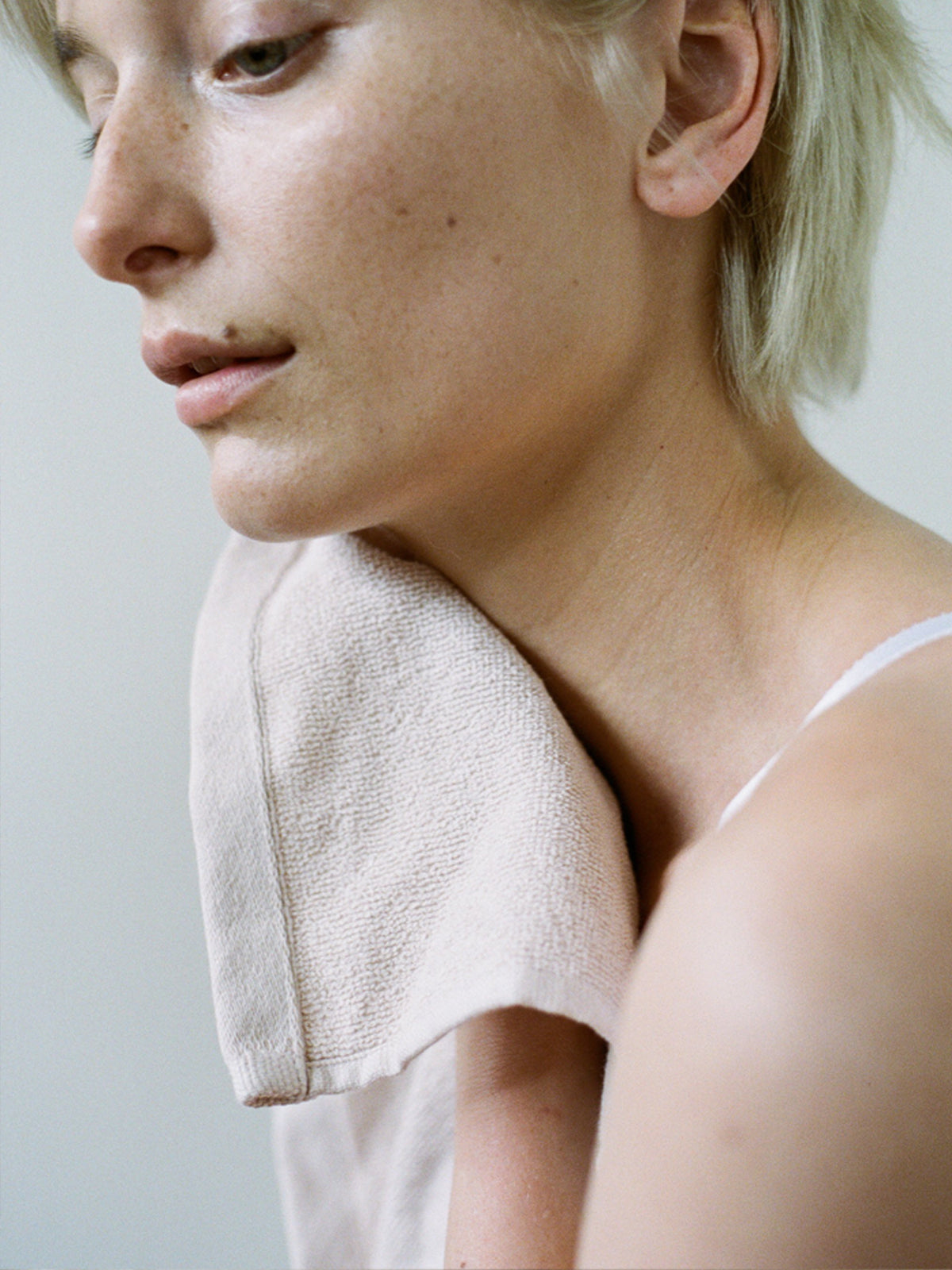 Agnes Organic Cotton Face Cloth - Clay