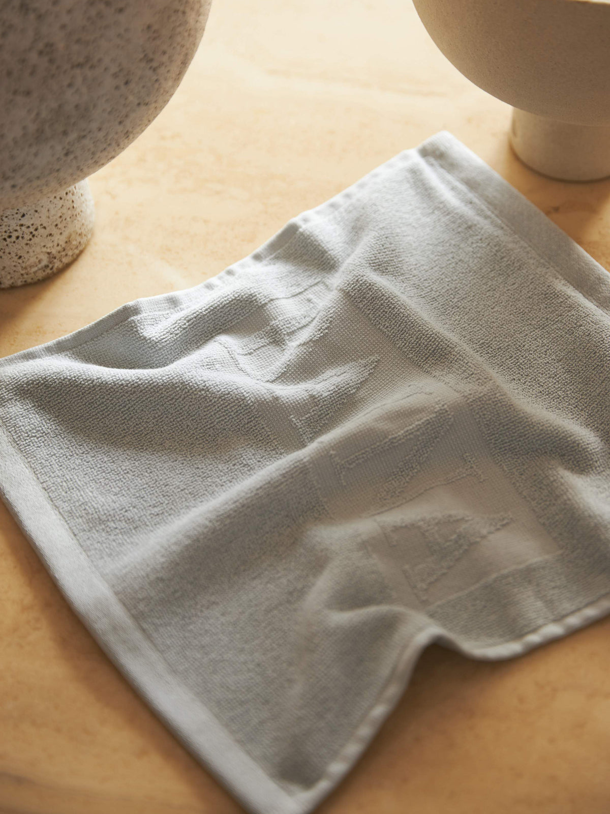 Agnes Organic Cotton Face Cloth - Lake