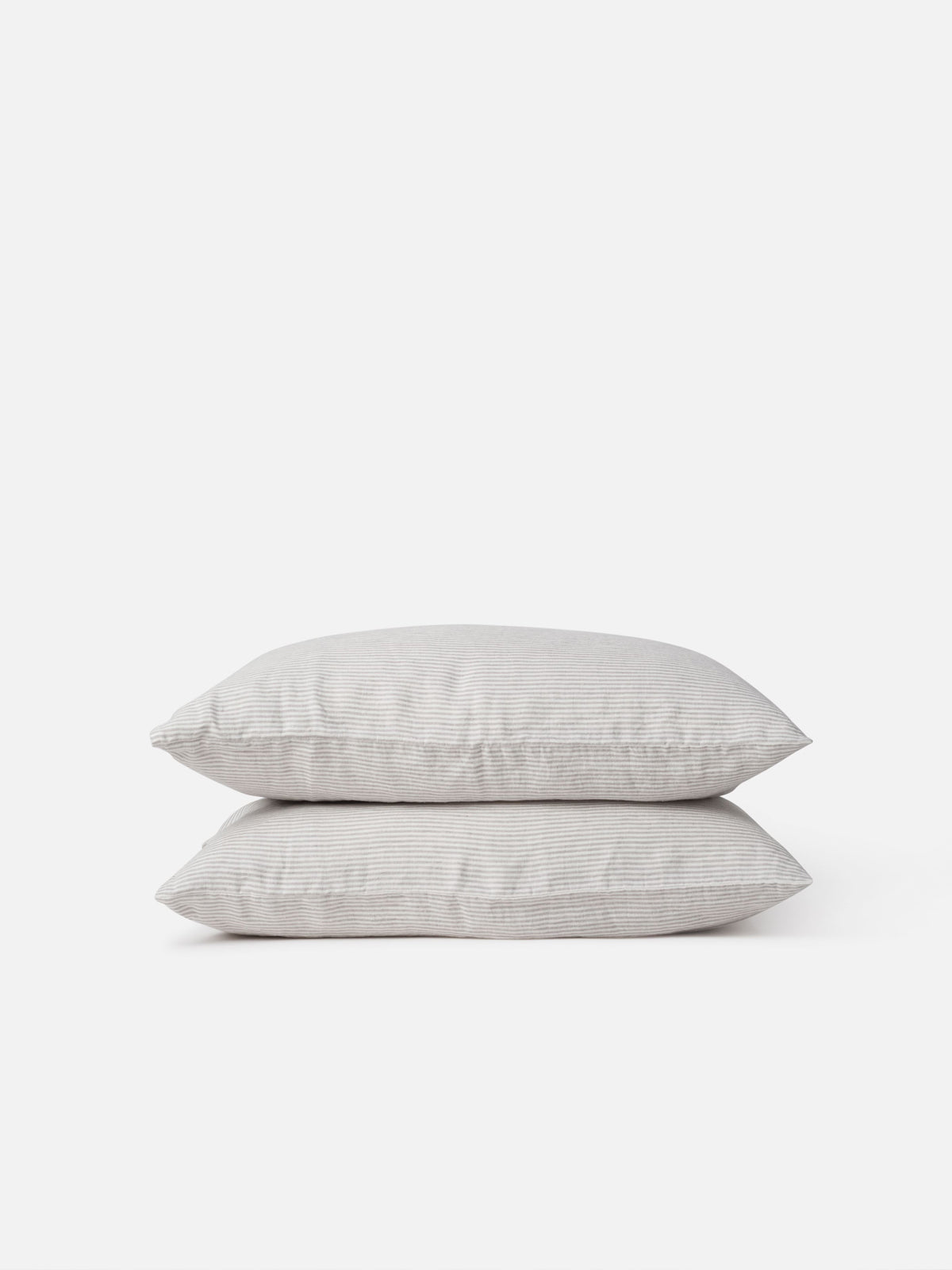 Pinstripe Linen Pillowcase Pair