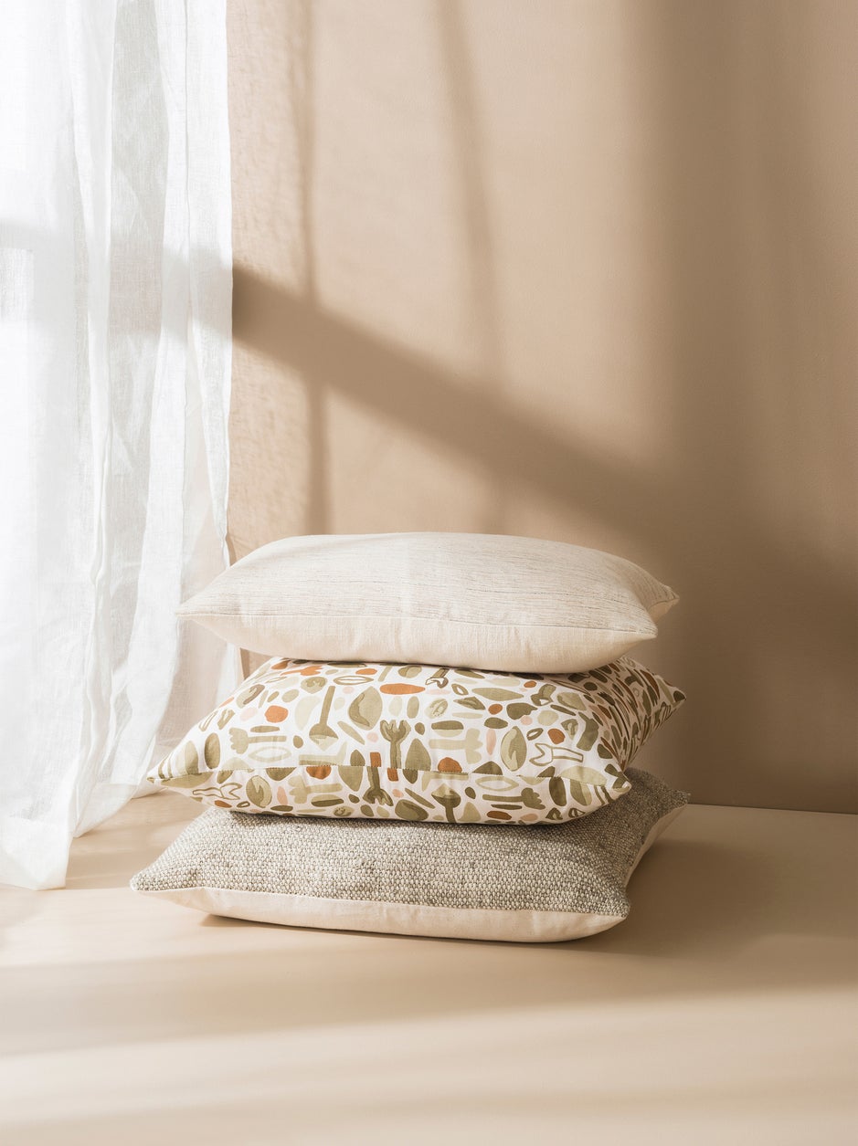 Freida Silk Blend Cushion - Matcha