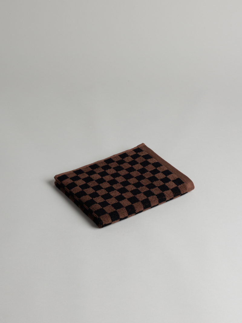 Josephine Hand Towel - Tabac/Noir
