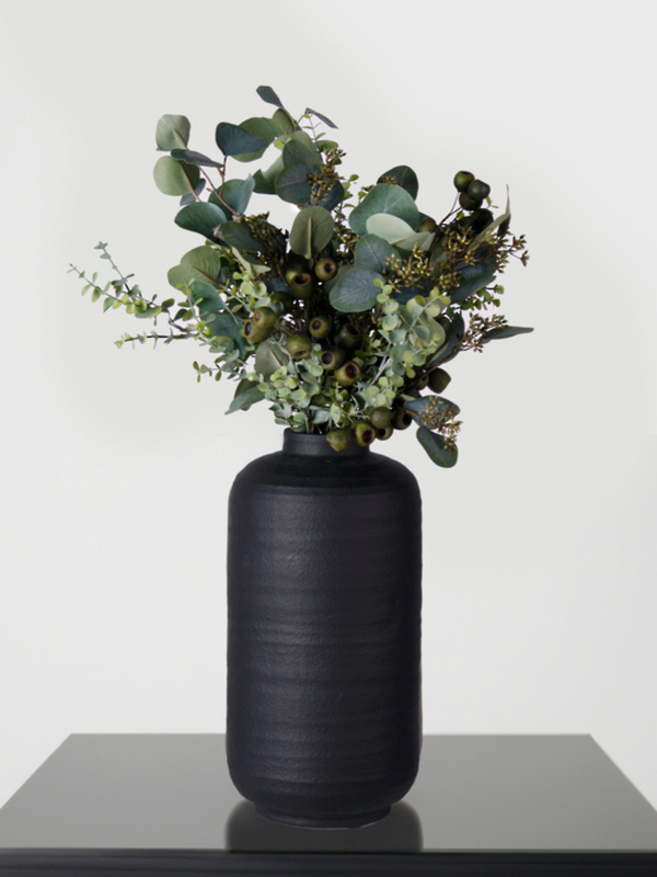 Ruben Modern Black Vase - Large