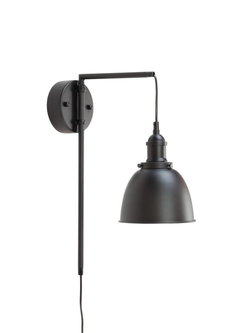 Frankie Swing Arm Wall Light with Metal Shade