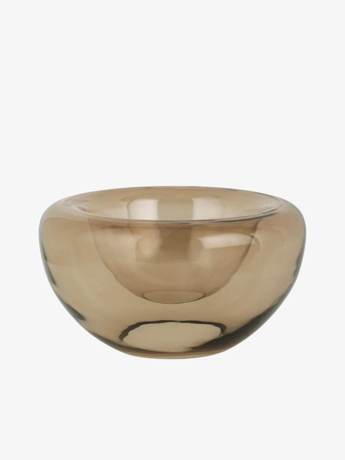 Opal Glass Bowl Large - Topaz Brown by KDAM