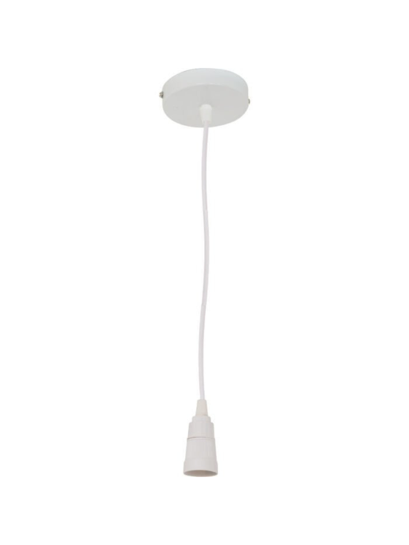B22 Suspension Cord and Ceiling Mount - White