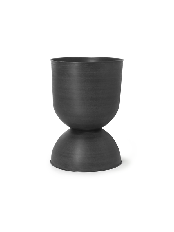 Hourglass Pot - Large - Black/Dark Grey
