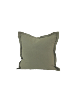 Linen Cushion Cover - Green Moss