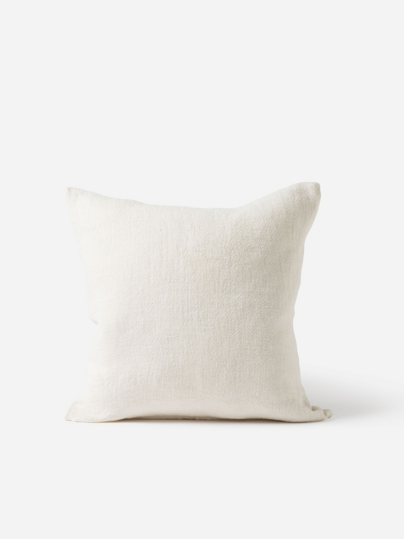 Heavy Linen Cushion - Ivory