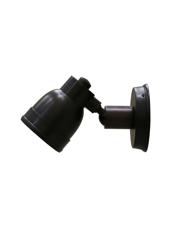 Outdoor IP54 Wall Mounted Brass Spotlight - Bronze