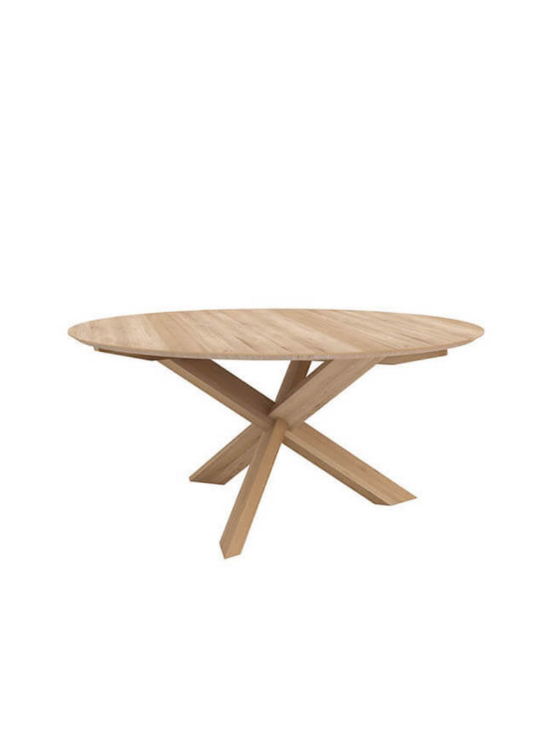 Oak Circle Dining Table