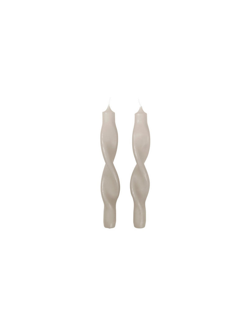 Broste Candle Twist S/2 Rainy Day