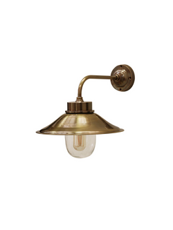 OUTDOOR CAPE COD BRASS WALL LAMP
