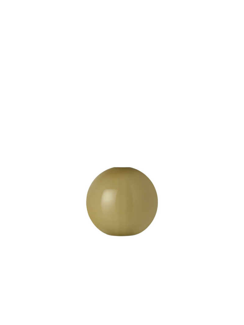 Opal Shade - Sphere + Socket Pendant Brass - Tall