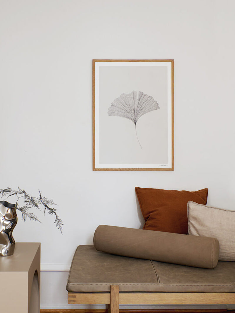 Ginkgo Leaf Framed Print - 500mm x 700mm